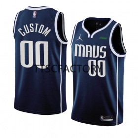 Camiseta Hombre Dallas Mavericks Personalizadas Nike 2022-23 Statement Edition Navy Swingman
